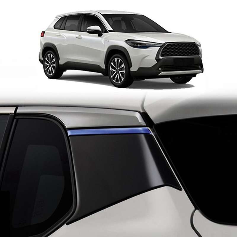Car C Pillar Panel Cover Trim for Toyota Corolla Cross 2020 2021 2022