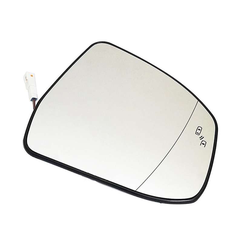 2pcs Door Wing Side Mirror Glass Heated Blind Spot Warning
