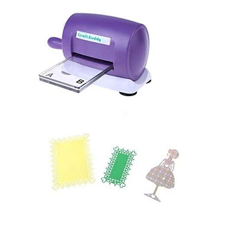 Diy Dies Cutting Embossing Machine Paper Card Decorative Craft,purple
