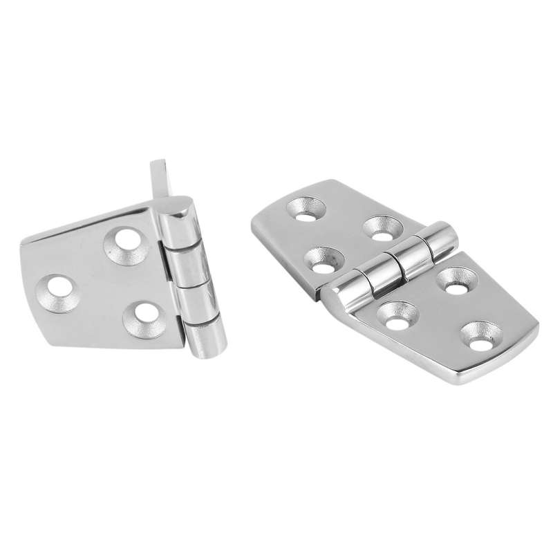 12 Pieces Stainless Steel Strap Hinge for Marine Boat Yacht 76x38 Mm