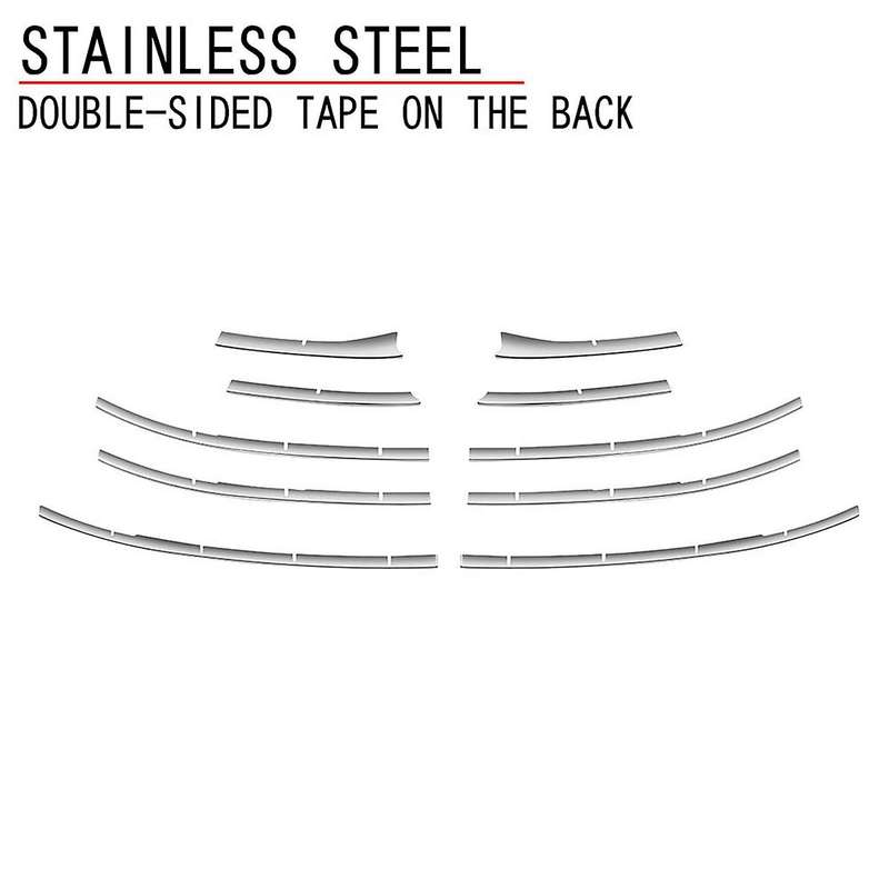 8pcs for Toyota Aqua 2021 2022 Front Bumper Mesh Center Grill Strips