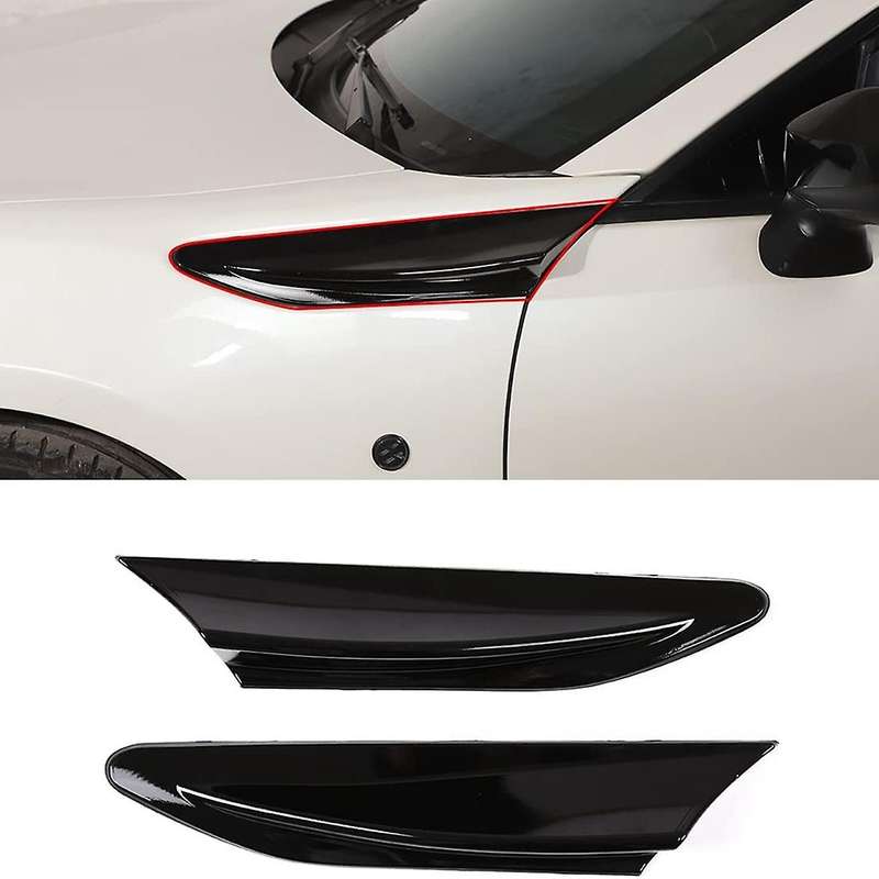 Side Air Outlet Fender Trim for Subaru Brz 2012-2020, Abs Black