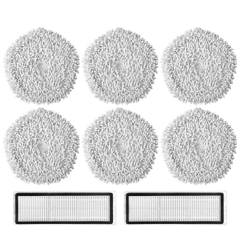 Filters Mop Cloths Kits for Xiaomi Dreame W10 Robotic Vacuum Cleaner