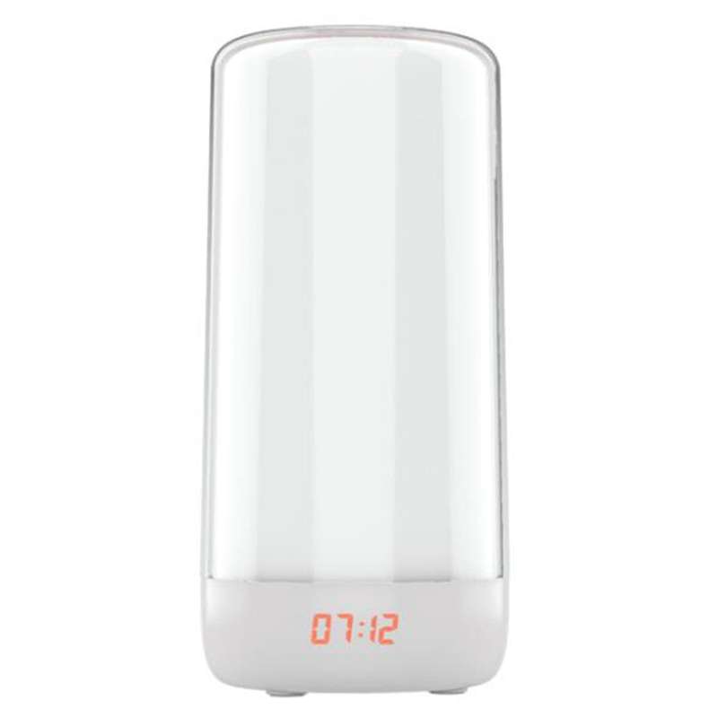 Led Dual Alarm Clock Light Sunrise & Sunset Wake Up Light Us Plug