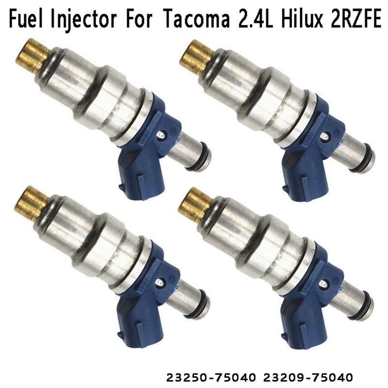 4pcs/set Fuel Injector 23209-75040 for Toyota Tacoma 2.4l Hilux 2rzfe