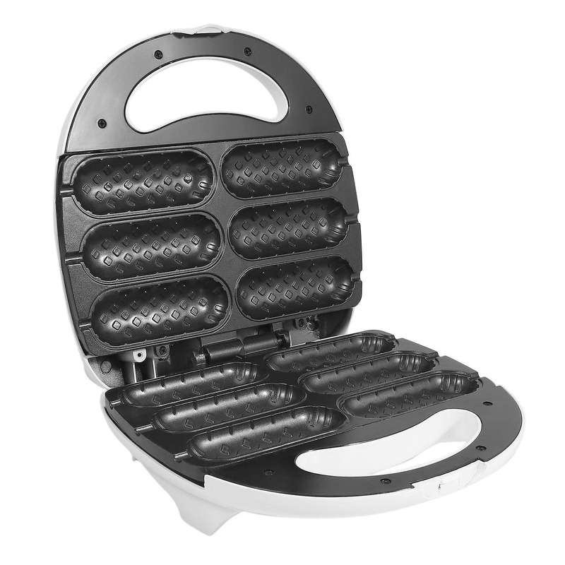 Electric Crispy Corn Hotdog Waffle Maker Sausage Machine Uk Plug
