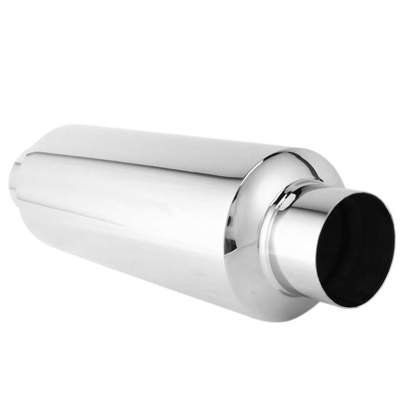 Car Exhaust Muffler 2.5inch Inlet Stainless Steel Universal Resonator