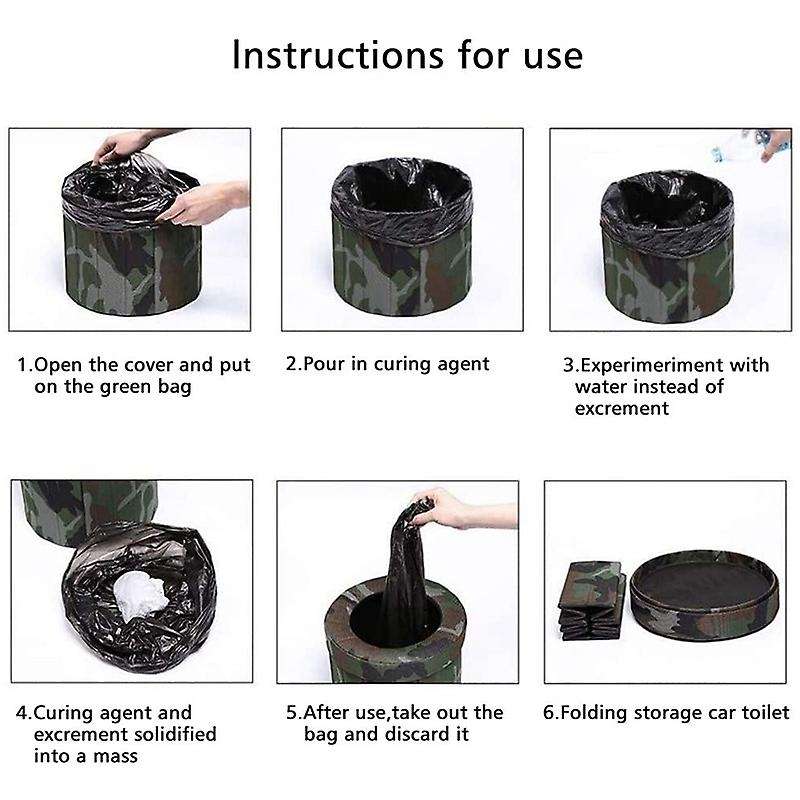 Portable Car Toilet Outdoor Mobile Toilet Foldable Camping Toilet