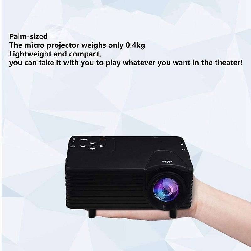 Cinema Projector for Iphone Android Switch Game Console Black Us Plug