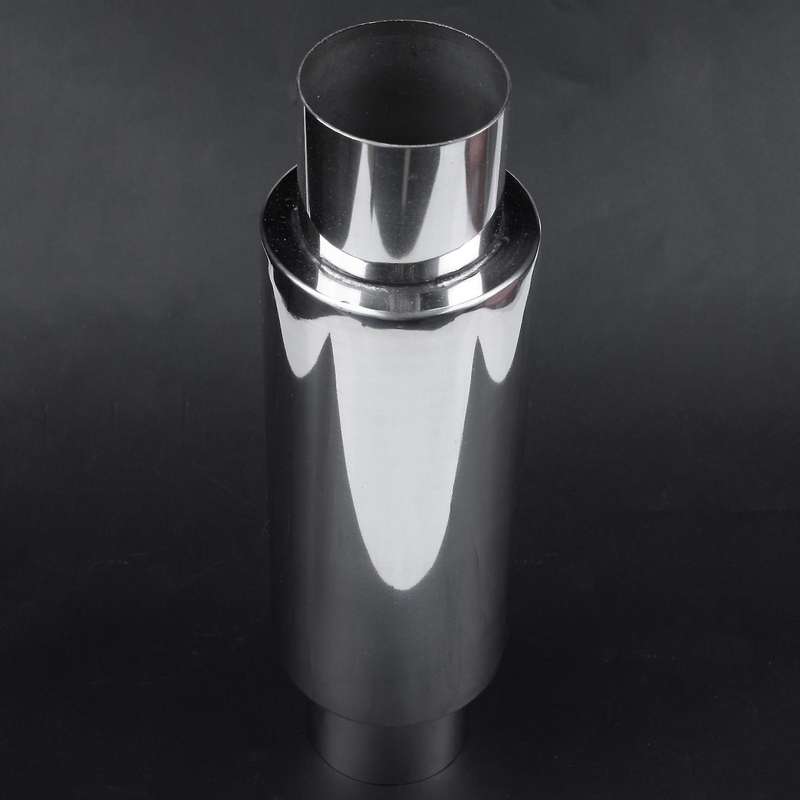 2.5 Inch Inlet Performance Muffler Stainless Steel 11.5 Inch