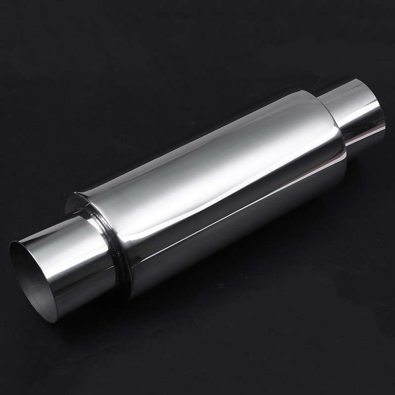 2.5 Inch Inlet Performance Muffler Stainless Steel 11.5 Inch