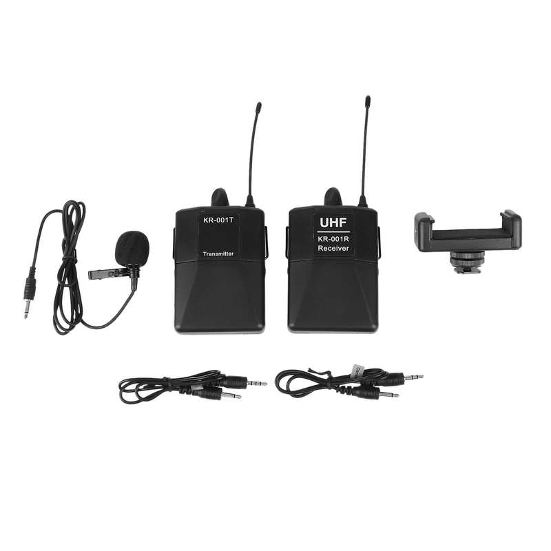 Audio Uhf Wireless Microphone for Dslr Camera Interview, One for One