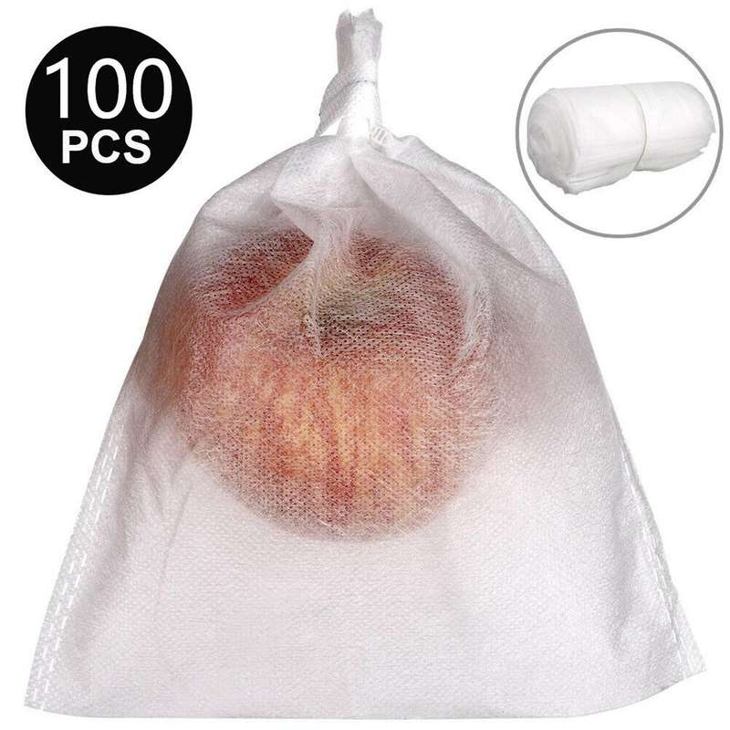 500pcs Garden Plant Fruit Cover Protect Net Mesh Bag Against Insect