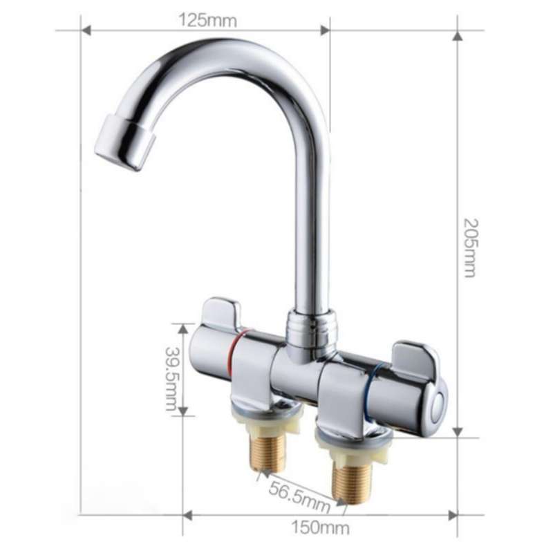 Kitchen Faucet, Swivel Rv Faucet for Camper Rv Rv Travel Trailer