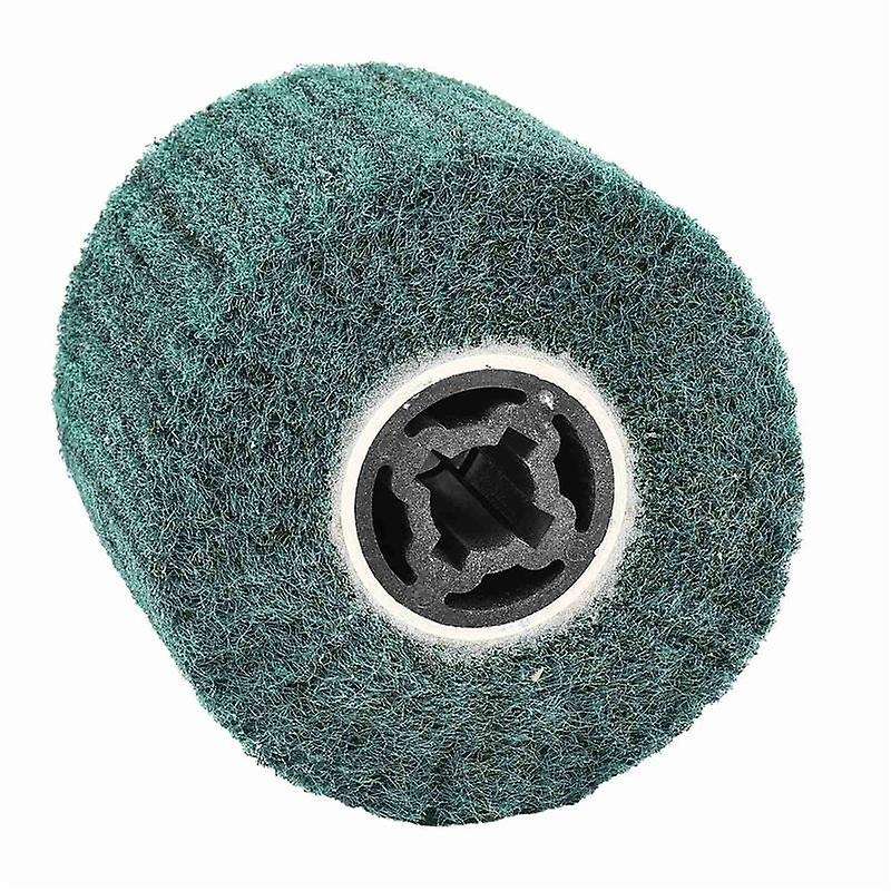 3pcs 120x100x19mm P180 Non-woven Nylon Flap Brush Satin Drum Wheel