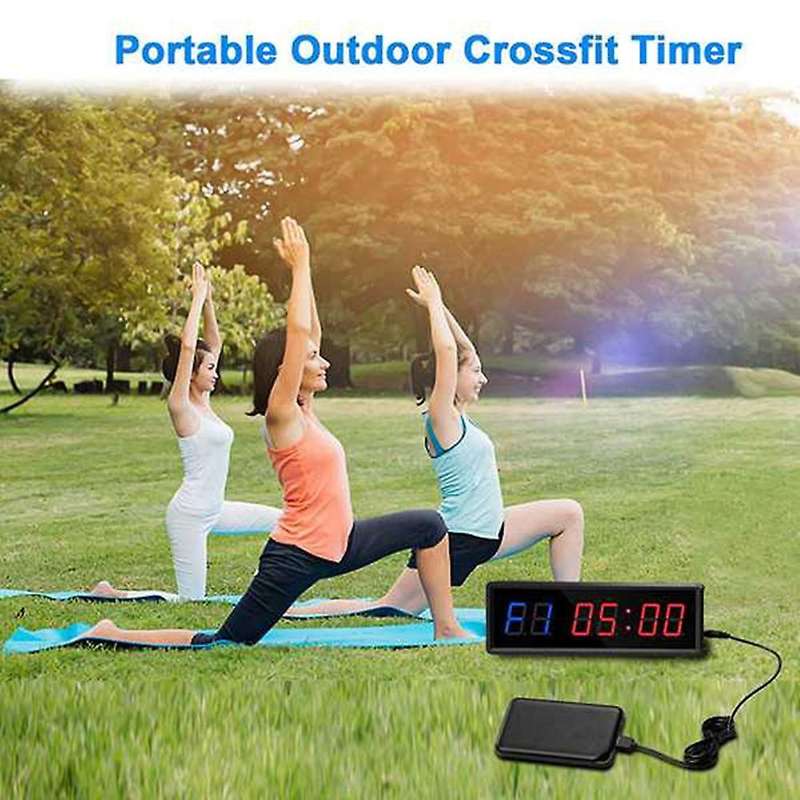 Gym Timer,led Interval Timer,digits Down/up Clock Stopwatch for Home
