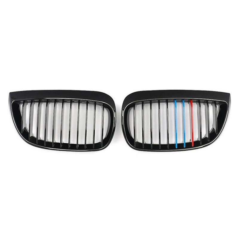 Car Glossy Black Front Hood Kidney Grill For-bmw 1 Series E81 E87