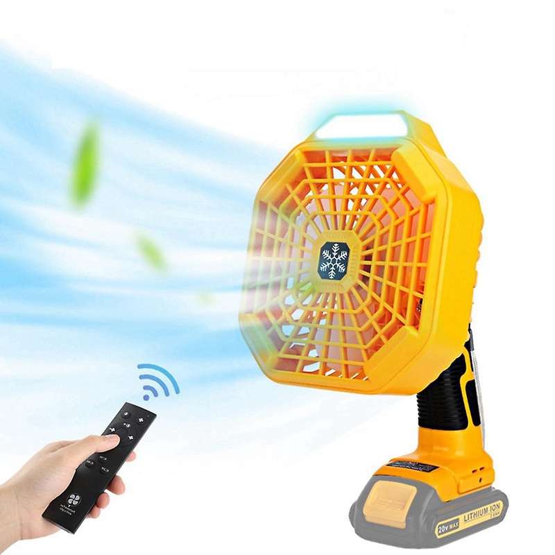Vertical Fan Usb Fan for Dewalt 18v Lithium Battery with Light