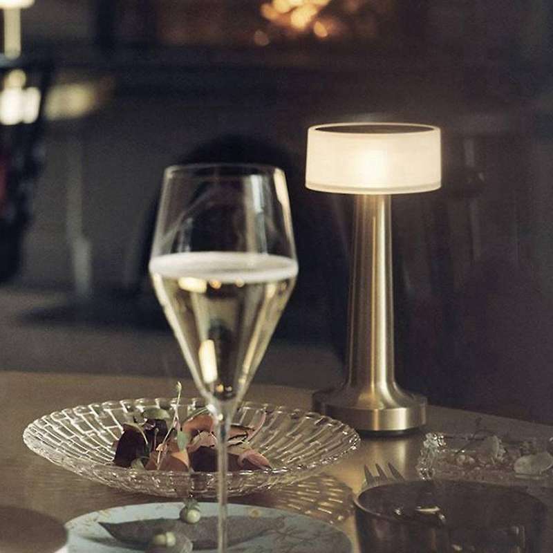 Press Sensor Table Lamps,desk Lamp,rechargeable Led Stand,golden