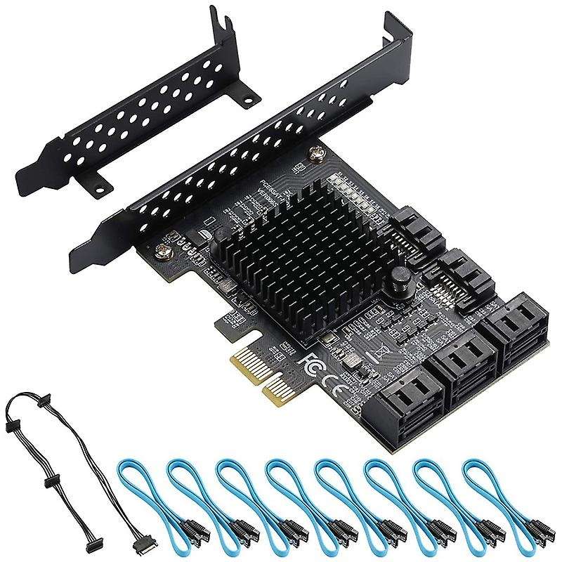 Pcie Sata Card 8 Port, Sata 3.0 Pcie Card, Upport 8 Sata 3.0 Devices