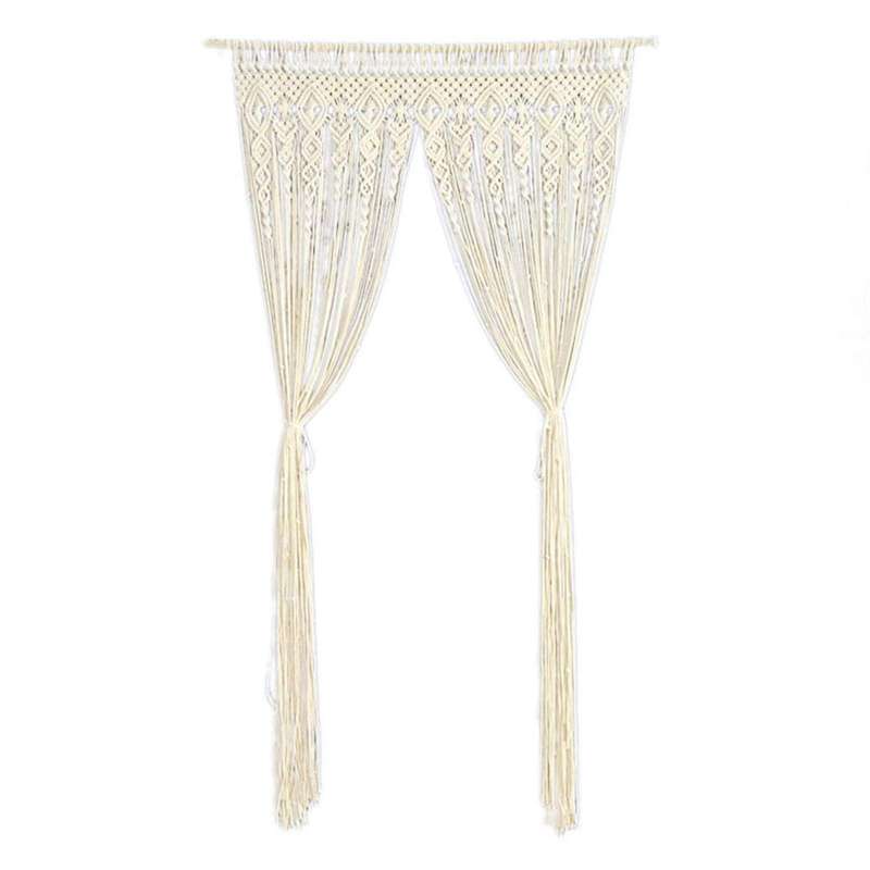 Hanging Room Divider Macrame Curtains Wedding Curtain Boho Wall Decor