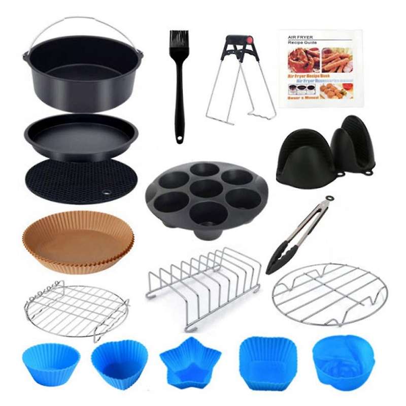 Accessories for Air Fryer 4.2-5.8qt Baking Basket Pizza Plate Grill