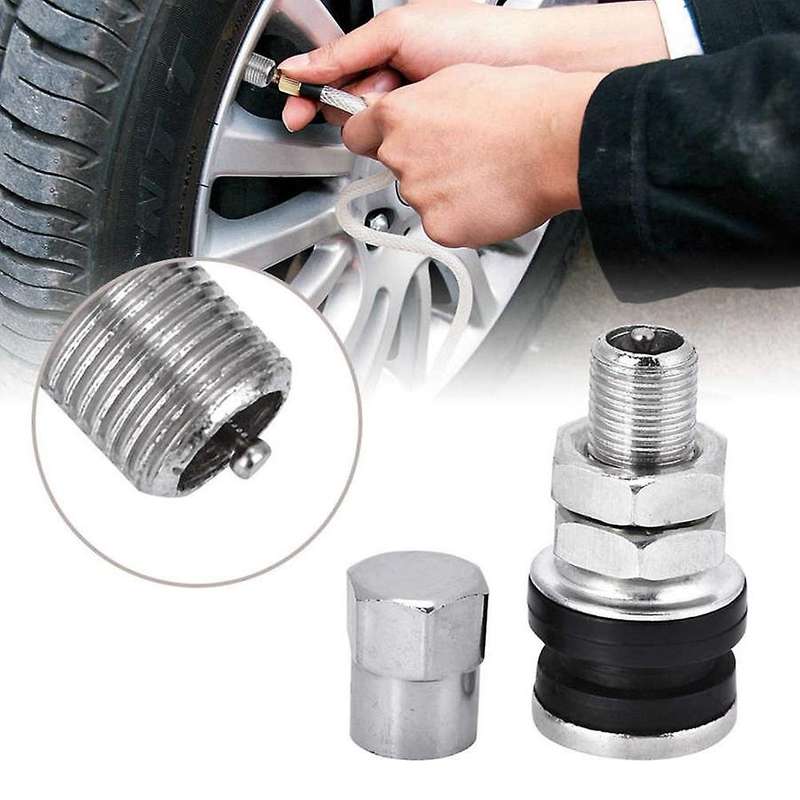 100pcs Tire Valve Stem Kit Tr16 Dust Cap for Atv Car Go-kart Boat