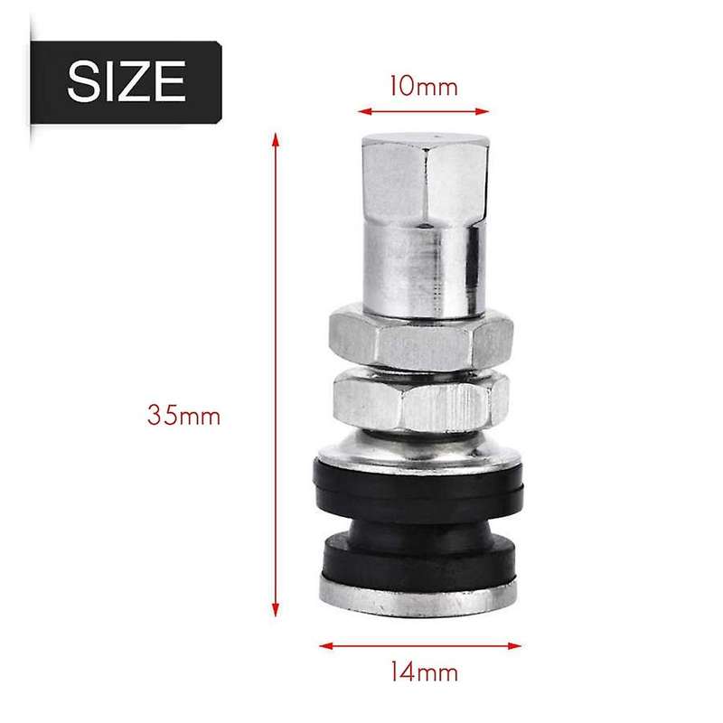 100pcs Tire Valve Stem Kit Tr16 Dust Cap for Atv Car Go-kart Boat
