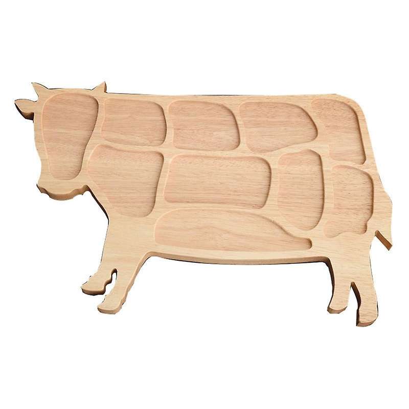 Creative Wooden Tray Hot Pot Platter Hot Pot Cow Shape Tray