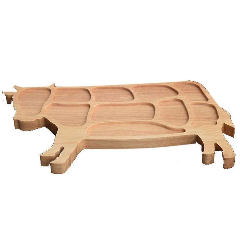 Creative Wooden Tray Hot Pot Platter Hot Pot Cow Shape Tray