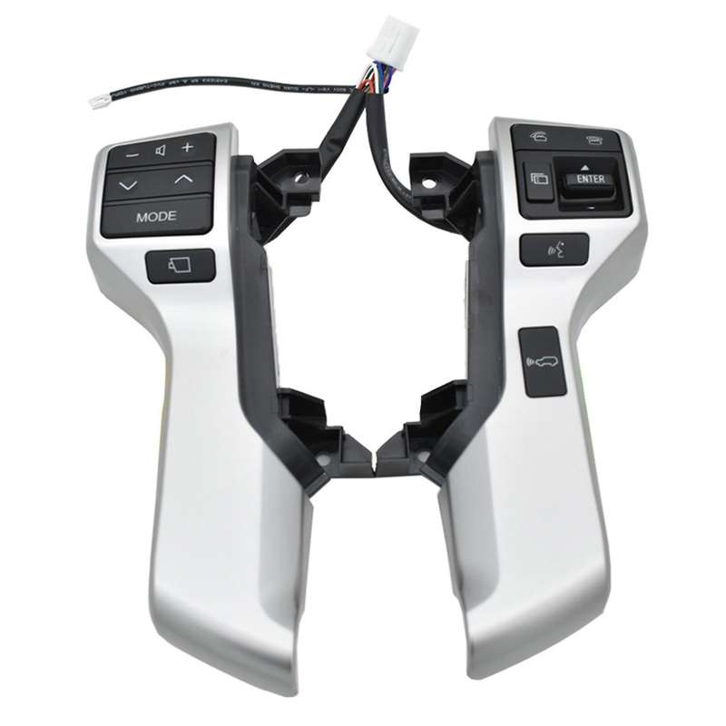 Steering Wheel Control Switch for Toyota Land Cruiser Prado Silver