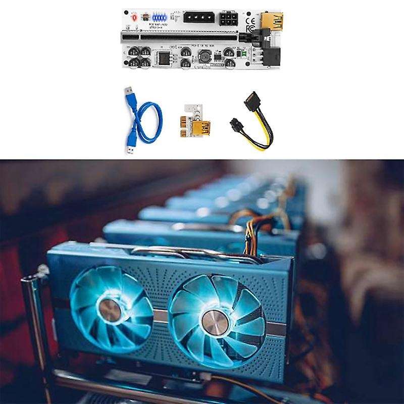 6 Pack Ver010-x Pcie Riser for Btc Gpu Adapter Card with Thermal Pad