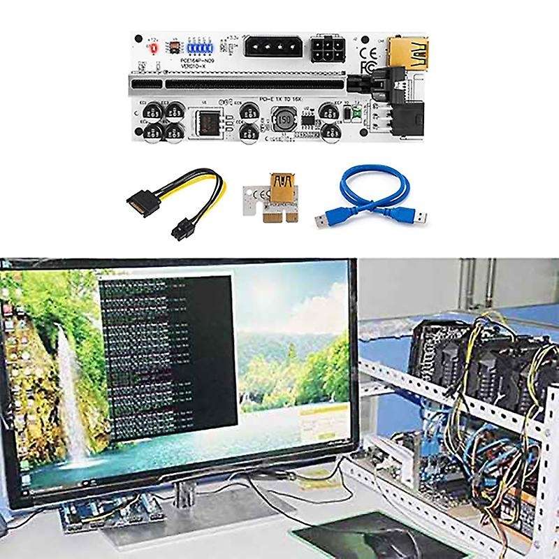6 Pack Ver010-x Pcie Riser for Btc Gpu Adapter Card with Thermal Pad