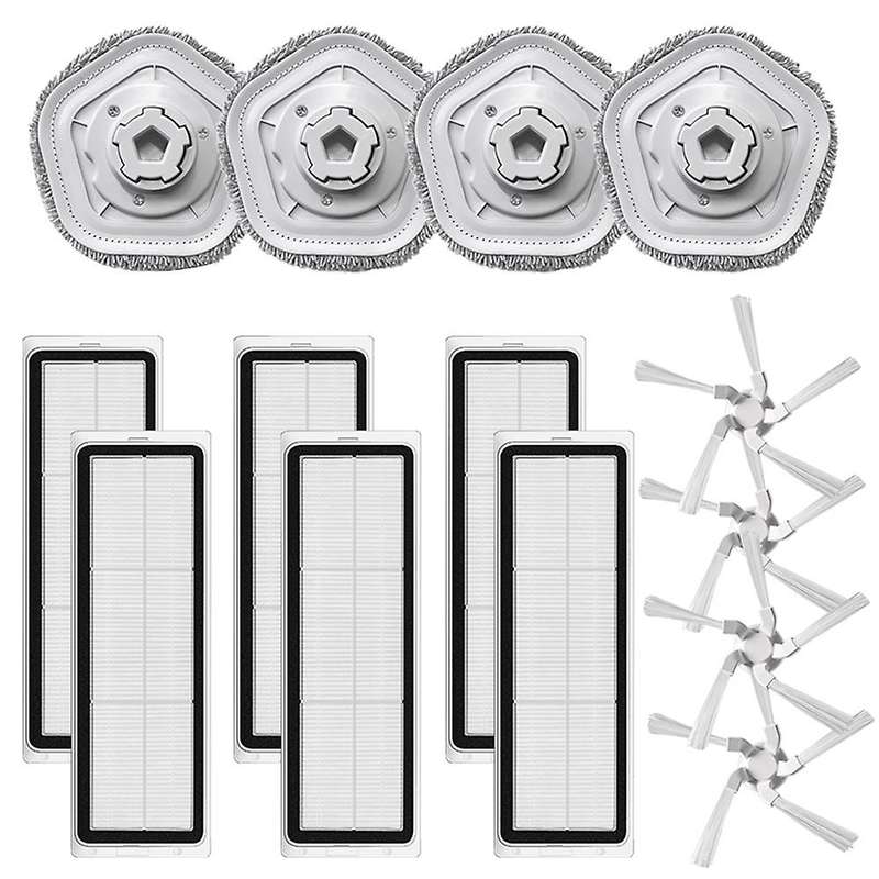 14pcs Washable Replacement Hepa Filter Brush for Xiaomi Dreame Bot