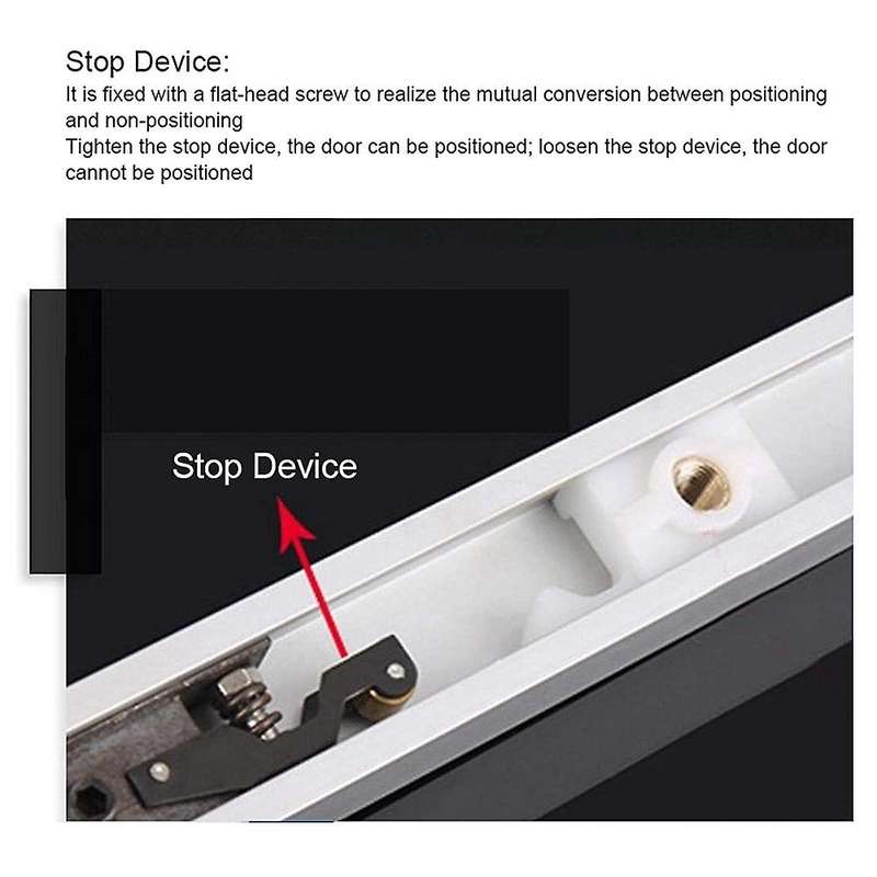Hydraulic Buffer Adjustable Closers Aluminum 75kg Hardware Fittings