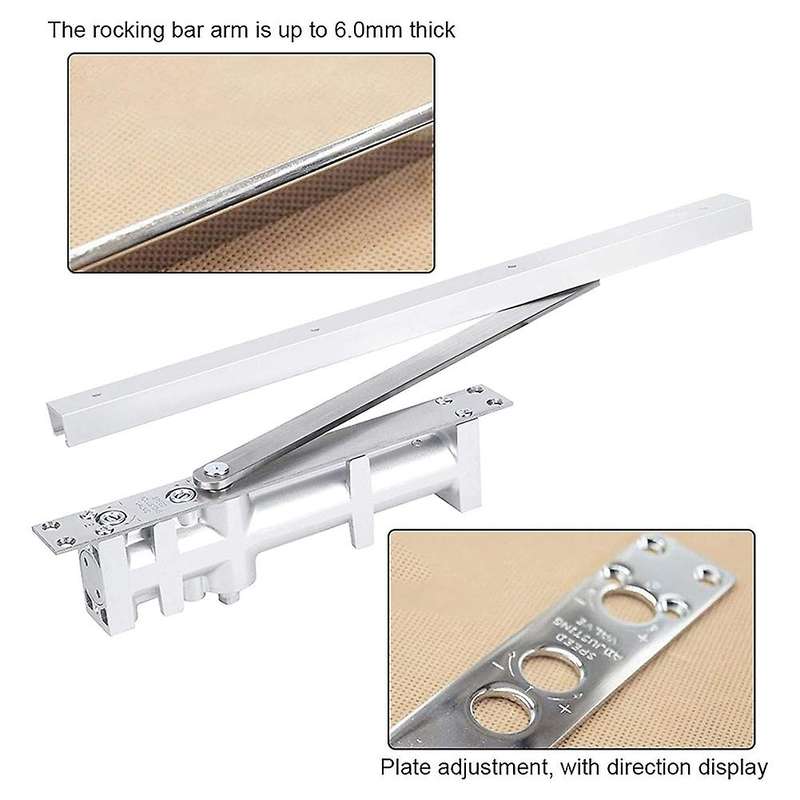 Hydraulic Buffer Adjustable Closers Aluminum 75kg Hardware Fittings