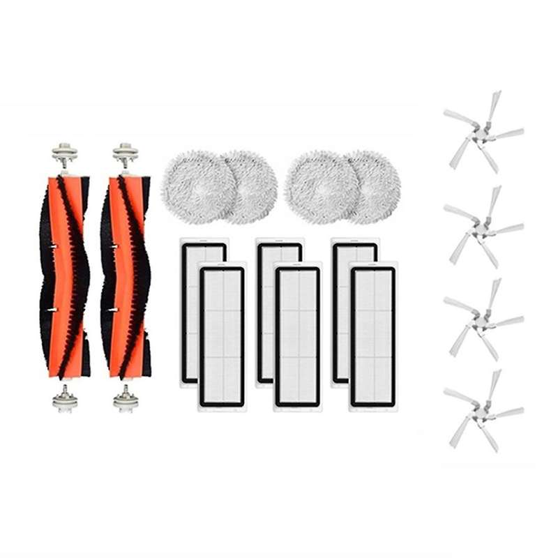 16pcs Hepa Filter Mop Cloth Main Side Brush for Xiaomi Dreame Bot W10