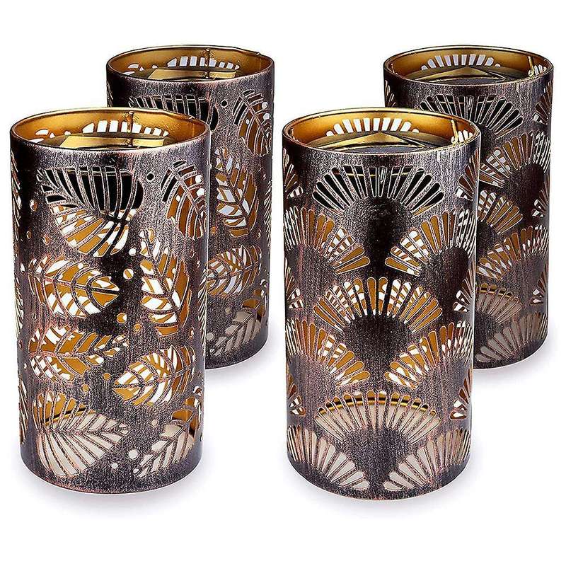 4 Pack Solar Lights for Patio Landscape Courtyard Lawn Tabletop
