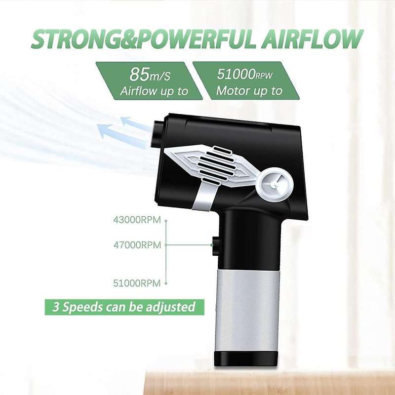 Compressed Air Duster Powerful 40000 Rpm Cleaning Dust 6000mah