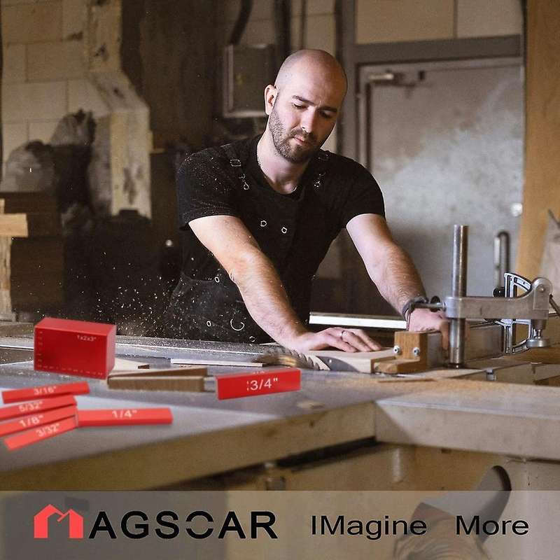 15pcs Setup Blocks Set, for Router and Table Saw Accessories Red