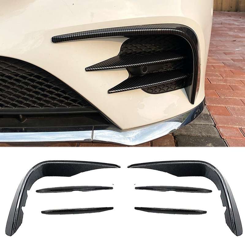 Front Bumper Spoiler Splitter Cover for Mercedes-benz Carbon Fiber