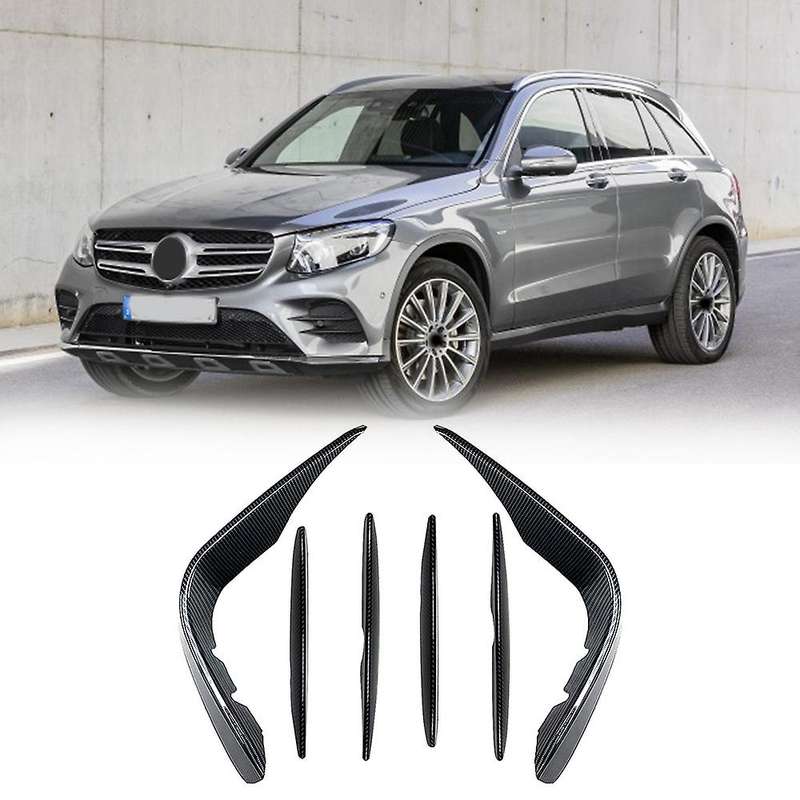 Front Bumper Spoiler Splitter Cover for Mercedes-benz Carbon Fiber