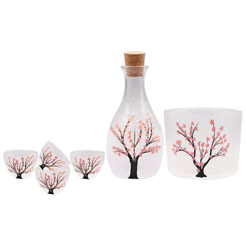 Lead-free Glass Japanese Style Clear Wine Pot for White Wine Pot