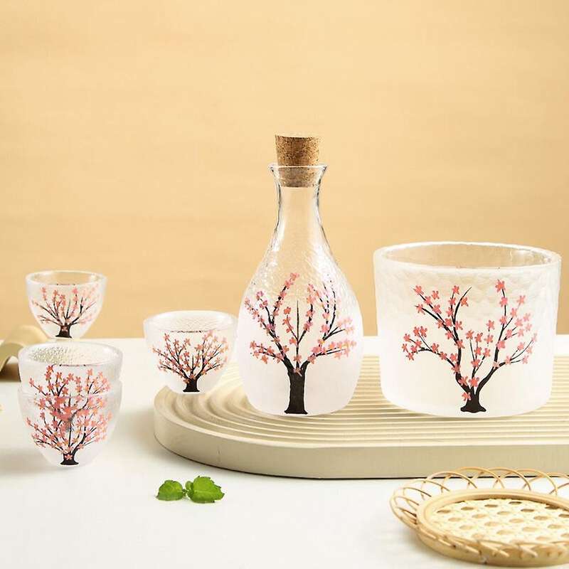 Lead-free Glass Japanese Style Clear Wine Pot for White Wine Pot