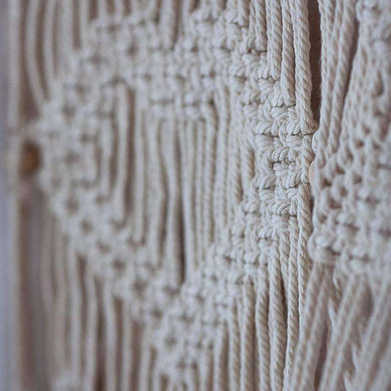 Macrame Boho 3tier Shelves for Wall Decorative Room Storage Shelving