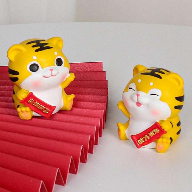 Chinese Festive Tiger Year Mascot Home Decoration Small Decoration