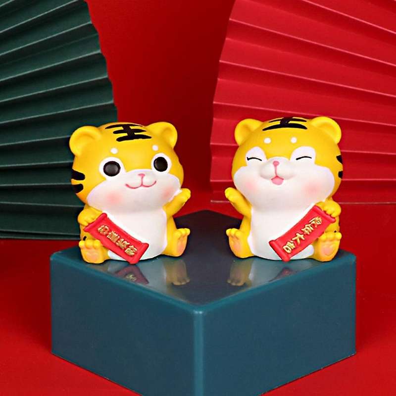 Chinese Festive Tiger Year Mascot Home Decoration Small Decoration