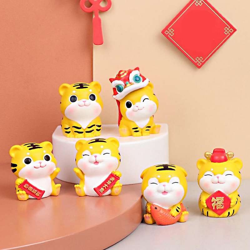 Chinese Festive Tiger Year Mascot Home Decoration Small Decoration