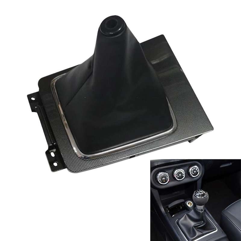Car Carbon Fiber Gear Shift Lever Panel for Mitsubishi Lancer Ex