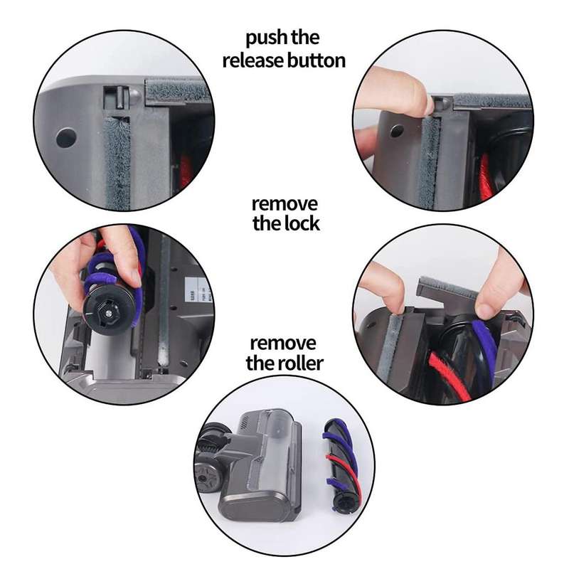 Floor Attachment for Dyson V7v8v10 V11 Vacuum Cleaners with Led Light